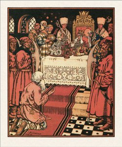 Illustration du Conte du pêcheur et du poisson, 1933 - Ivan Yakovlevich Bilibin