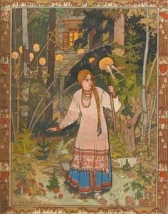 Vasilisa la Belle Illustration du livre Vasilisa la Belle, 1900 - Ivan Yakovlevich Bilibin