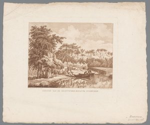 Compagnie sur la rive de la Brouwerskolk à Overveen