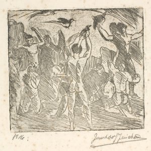 Les gens cherchent des présages - J.A. Jerichau