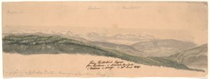 De Koldekind droit depuis Lundene dans la vallée de Norde Oure à Valdres en Norvège