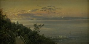 Vue des collines au-dessus de Castellamare à Naples - Johan Christian Dahl