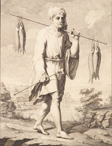 Un pêcheur arabe - J.F. Clemens