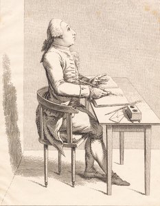 Un homme à un bureau
