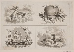 Quatre vignettes pour les œuvres de Bonnet - J.F. Clemens