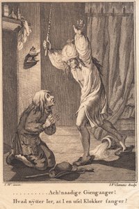 Per Degn tombe à genoux de terreur devant le bailli - J.F. Clemens