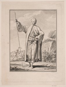 Portrait de Carsten Niebuhr en costume arabe - J.F. Clemens