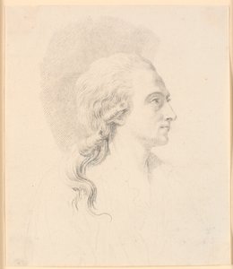 Portrait du sculpteur Alexander Trippel. Profil à droite - J.F. Clemens
