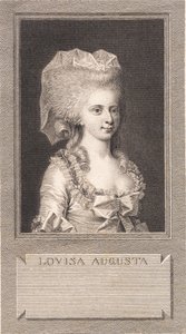 Portrait de la princesse Louise Augusta - J.F. Clemens