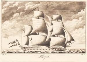 Suite de navires. Frégate - J.F. Clemens