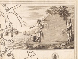 Vignette de titre pour une carte marine
