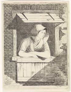 Femme à une fenêtre ouverte - J.H. Pluygers