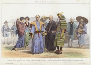 Race mongole, Japonais (gravure en couleur) - J.L. (after) Williams