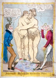 Statues prévues pour Waterloo Place, 1821