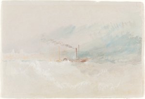 Un bateau postal au large de Douvres, vers 1836 - Joseph Mallord William Turner