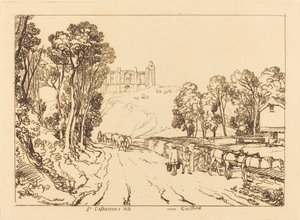 Colline de Sainte-Catherine près de Guilford, publié 1811 - Joseph Mallord William Turner