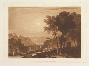 Le Pont et les Chèvres, Liber Studiorum, partie IX, planche 43, 23 avril 1812