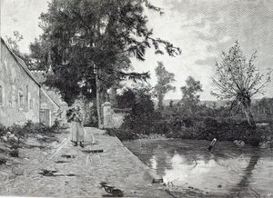 Après la pluie, tiré de Leisure Hour, 1888 - J.M. Barnsley