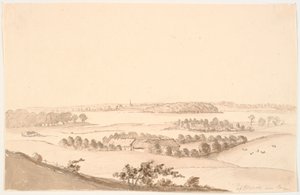 Paysage avec vue large. Glænø