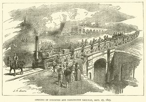 Ouverture du chemin de fer de Stockton et Darlington, 27 septembre 1825