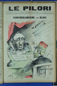 Couverture de « Le Pilori », Satirique en Couleurs - J. (1847 1892) Blass
