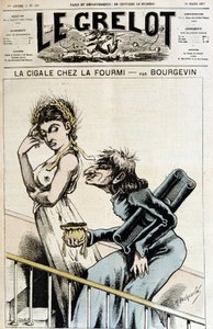 La cigale chez la fourmi - Caricature anticléricale d