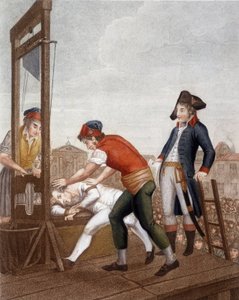 Maximilien Marie Isidore de Robespierre à la guillotine