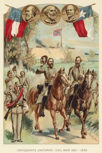 Uniformes confédérés, guerre civile 1861-1865 - J. (after) Steeple Davis
