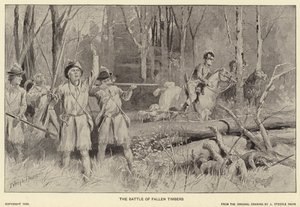 La bataille de Fallen Timbers - J. (after) Steeple Davis