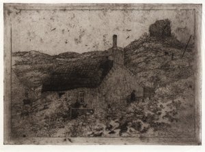 La cabane du pêcheur sur la colline--Isle of Man