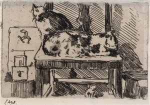 Chats Manx--Isle of Man - J. Alden Weir