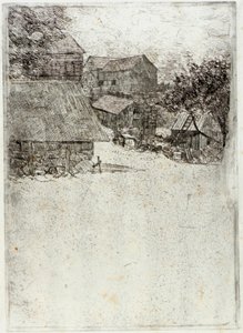 Ferme voisine - J. Alden Weir