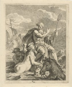 Paysage marin avec Thétis et Neptune Scènes de la vie d
