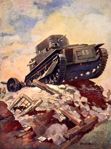 Un char de la Première Guerre mondiale - J. Allen (after) Shuffrey