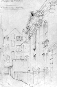 Chapelle Ebenezer, Bartletts Passage, vers 1890 (dessin)
