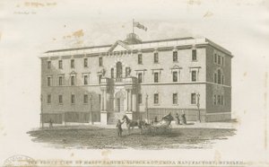 Burslem - usine de Messrs. Samuel Alcock & Cos. (gravure sur acier) - J Barlow