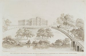 Château de Willersley, Cromford, Derbyshire, 1805 - J Cartwright
