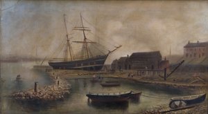 Chantier de réparation Huntleys, c.1888