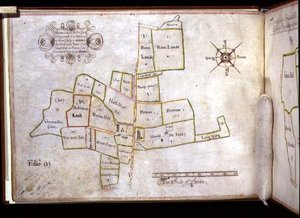 Carte des terres de Hornechurch Hall dans l