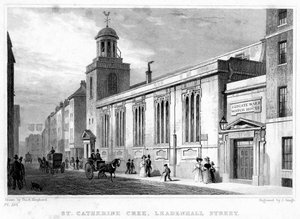 Église de Sainte Katherine Cree, Leadenhall Street, City de Londres, 19e siècle