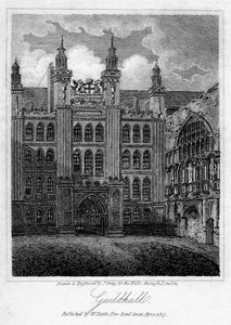 Guildhall, Cité de Londres, 1817 - J. Greig
