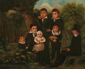 Abraham Clark et ses enfants, 1822