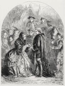Mme Skyring accueillant le Jeune Prétendant - J. H. Nicholson