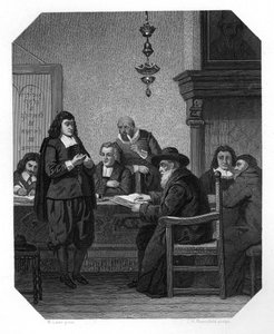 Benedict Spinoza, philosophe néerlandais du 17ème siècle, vers 1870 - J. H. Rennefeld