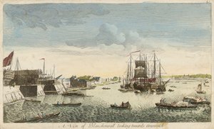 Vue de Blackwall vers Greenwich