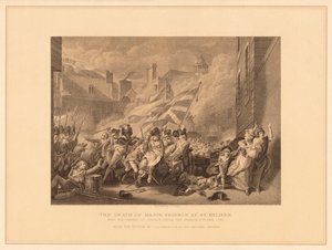 La mort du major Peirson à St. Heliers, 1781 - J. J. Crew