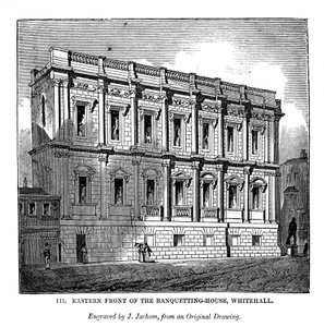 Façade est de la salle de banquet, Whitehall, 1843 - J. Jackson