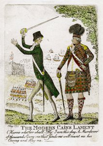 Le Lamentation des Cains modernes, 1798
