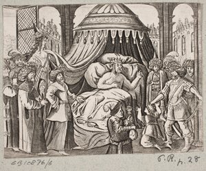 Illustration pour Adam Olearius, « Persianischer Rosenthal von einem Sinnreichen Poeten Schich Saadi […] », Schleswig 1660