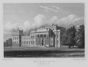 Blenheim, vue sud-est, Oxfordshire